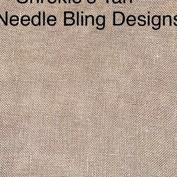 Shrekies's Tan | Linen | Fat Quarter | Needle Bling Designs | Cross Stitch & Embroidery Fabric