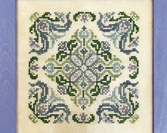Blue Tulips | Ink Circles | Cross Stitch Chart