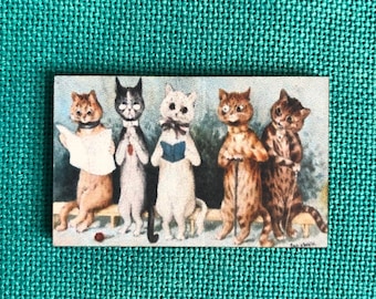 Porta aghi in legno Educated Cats