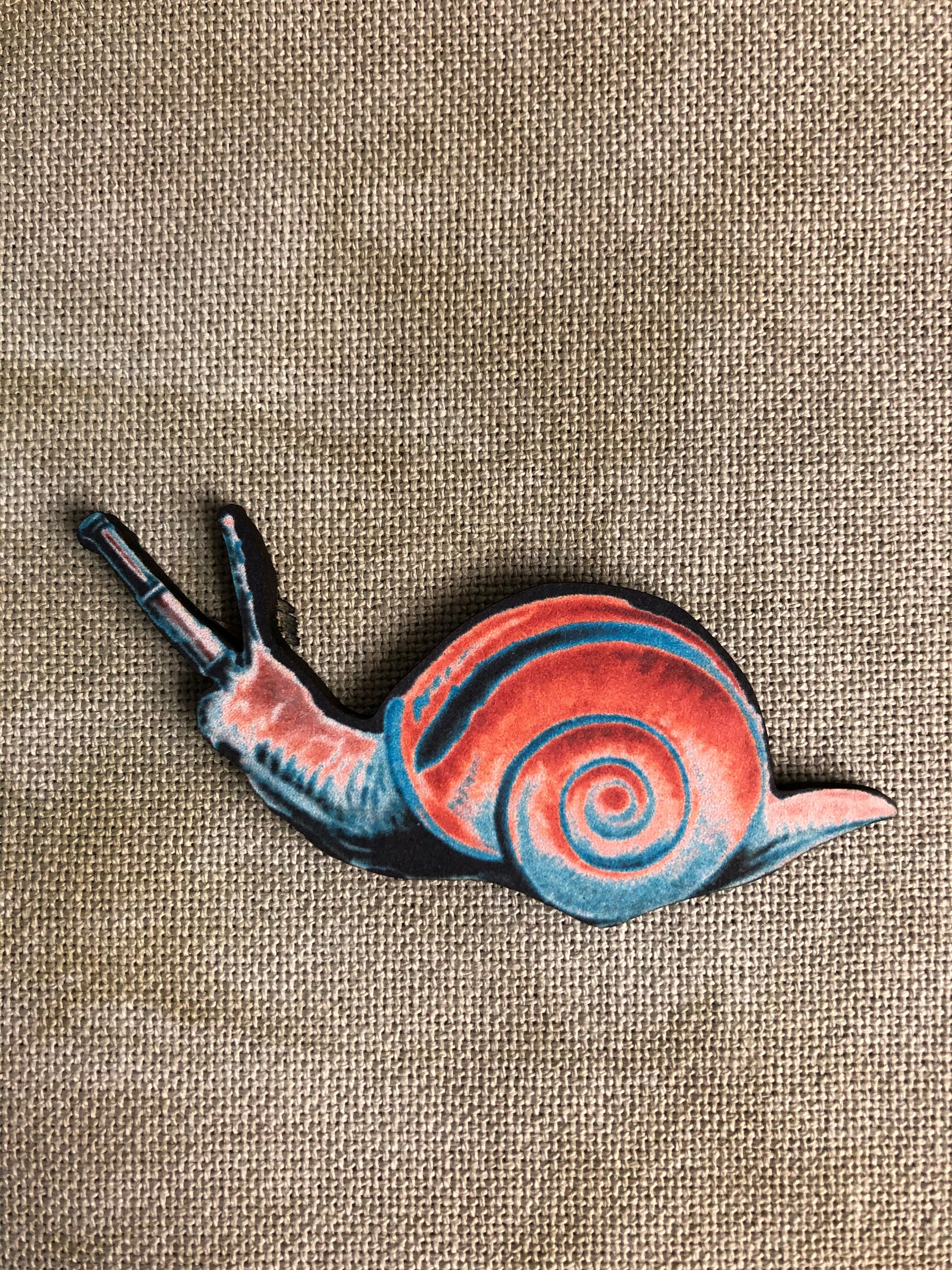 Forest Snail Wooden Needle Minder