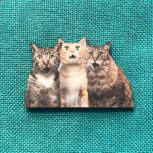 Traumatized Trio | Wooden Needle Minder | Cover Minder