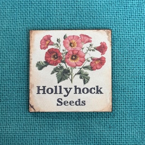 Semillas de malvarrosa / Recordatorio de agujas de madera / Recordatorio de tapa