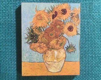 Girasoles / Aguja de madera Minder / Cover Minder