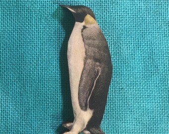 Penguin | Wooden Needle Minder | Cover Minder
