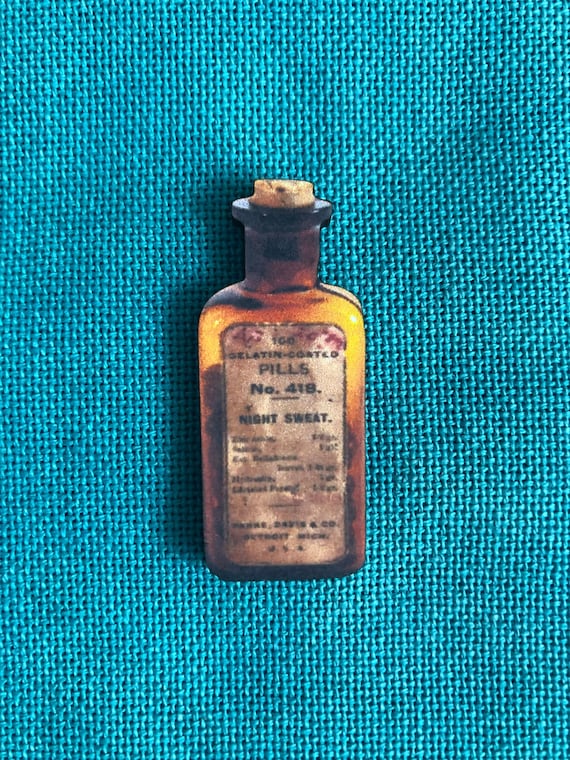 Night Sweat Pills Wooden Needle Minder