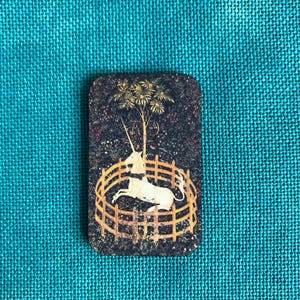 Unicorn In Captivity | Wooden Needle Minder| Cover Minder