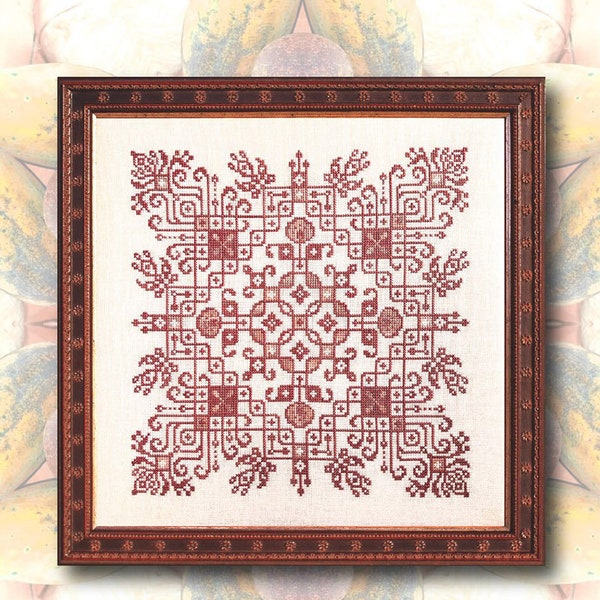 Rangoli Lace | Ink Circles | Cross Stitch Pattern