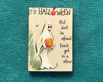 C'est Halloween | Aiguille de rappel en bois | Aide-mémoire