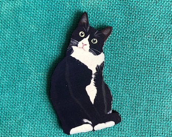 ¡Qué dices! - Tuxedo Cat / Cuidador de agujas de madera / Cuidador de tapas