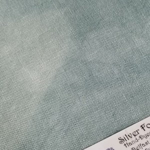 Silver Fox Lugana | Fiber on a Whim | Fat Quarter | Cross Stitch Fabric