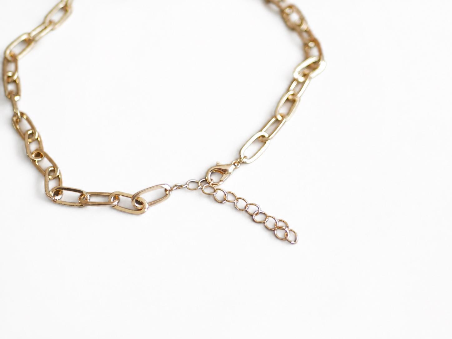 Minimalist Gold Chain Necklace. 40 Cm With 5 Cm Extension Chain. Trendy ...