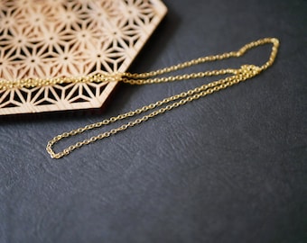 3 meters fine mesh chain 0.5 x 1.5 x 2mm gold