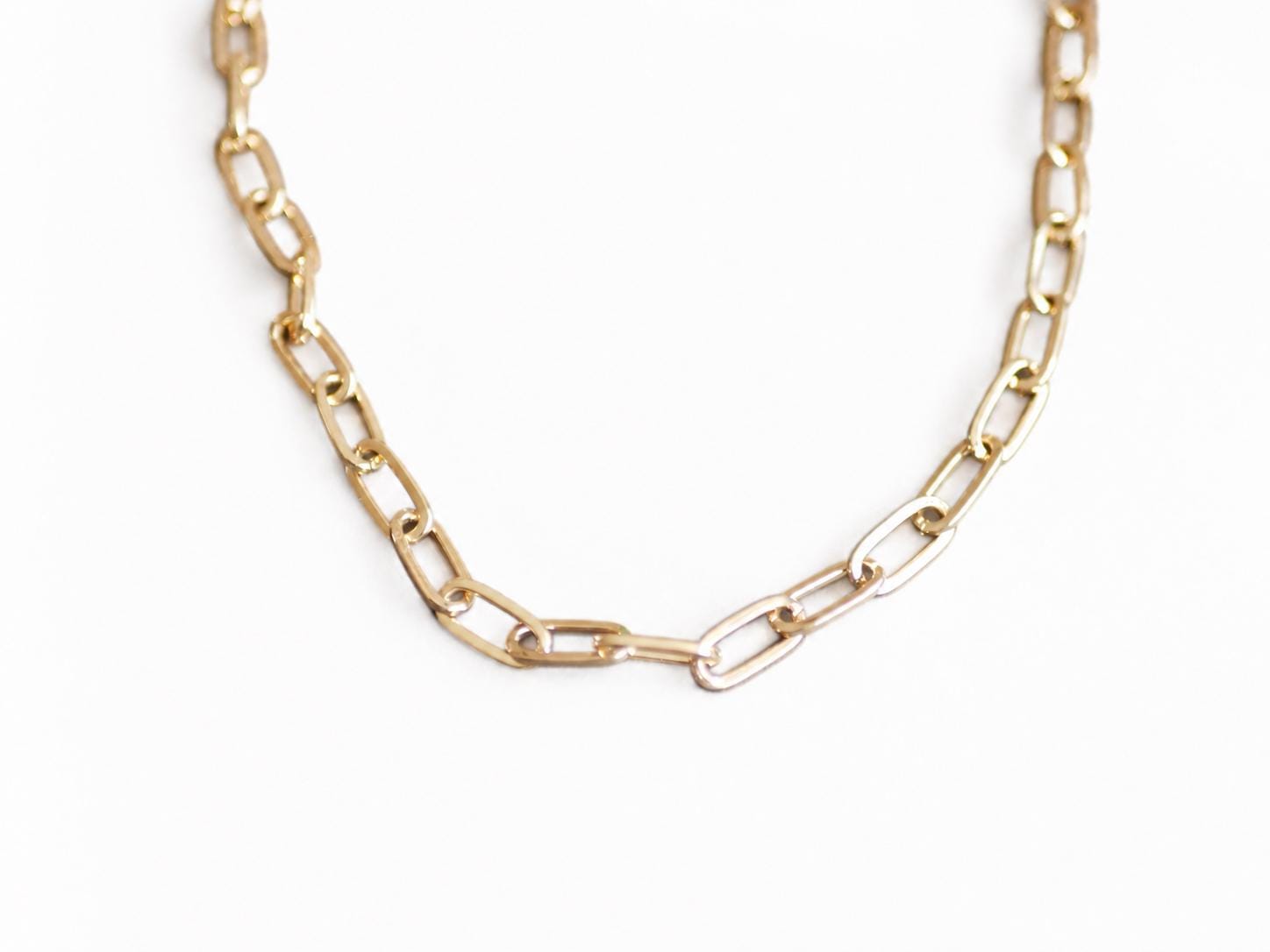 Minimalist Gold Chain Necklace. 40 Cm With 5 Cm Extension Chain. Trendy ...