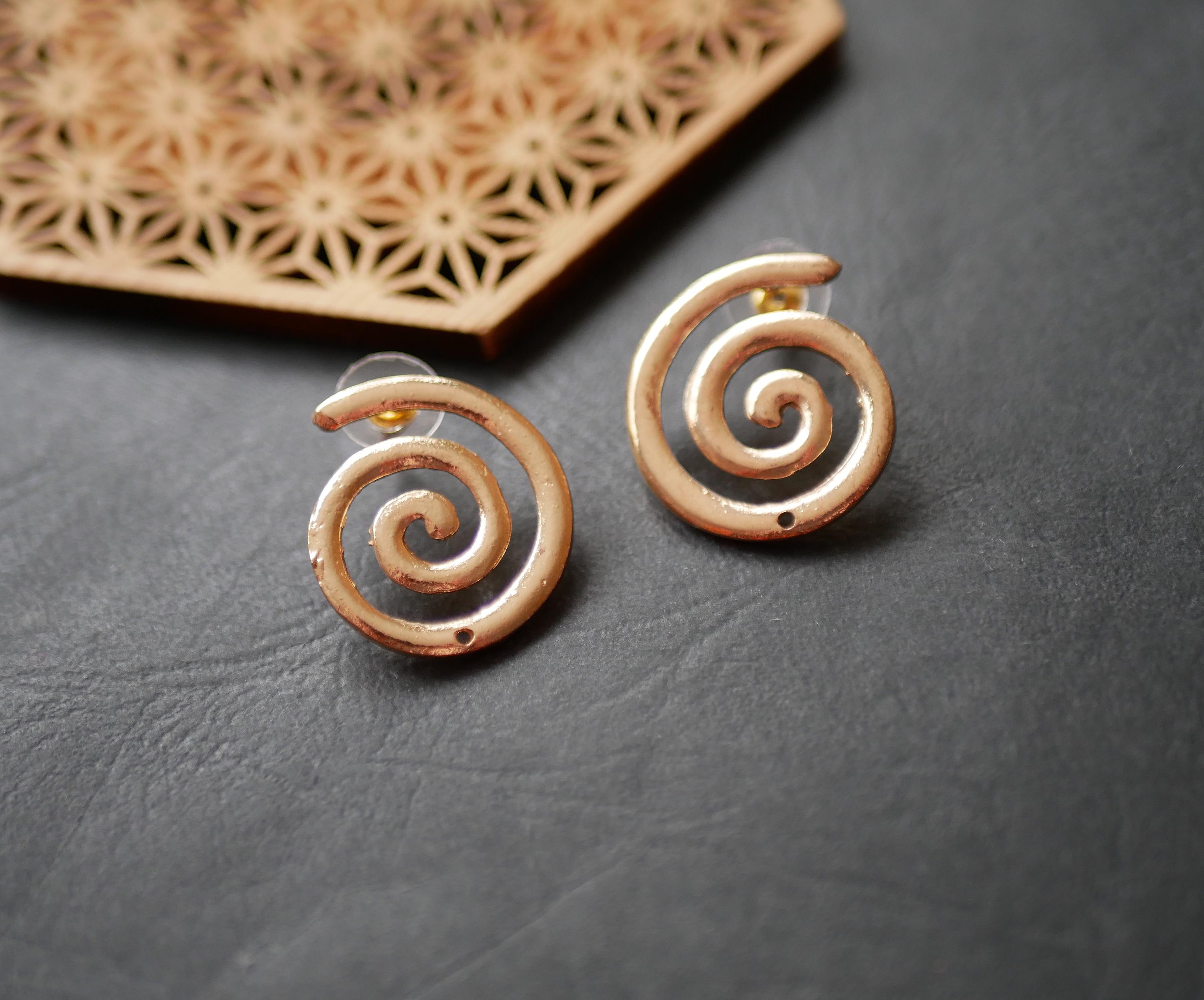 Acrylique Spirale Escargot Bouchons D’Oreilles Tunnels 2 Paires – Violet Vert Y2K Étirement
