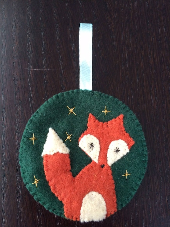 Boule De Noel En Feutrine Cousu Main
