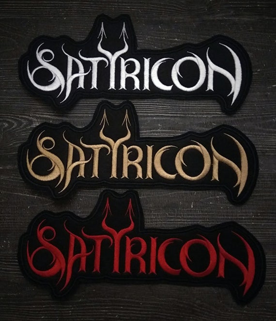 Patch Satyricon Logo black metal band.
