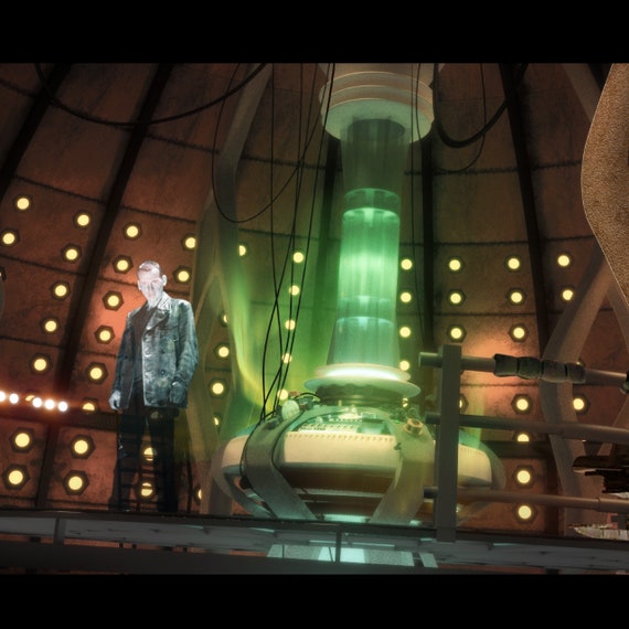 9th Doctors Tardis A3 Print