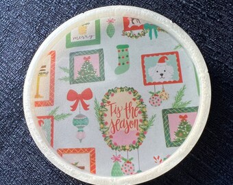 Tis The Season - Christmas Individual Coaster - Trinket Dish - Ring Dish