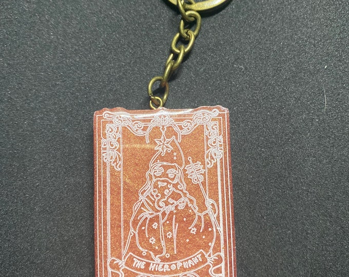 The Hierophant - Tarot Card - Keychain