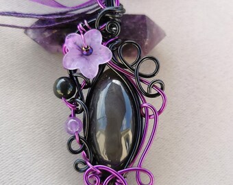 talisman obsidienne œil céleste féerique