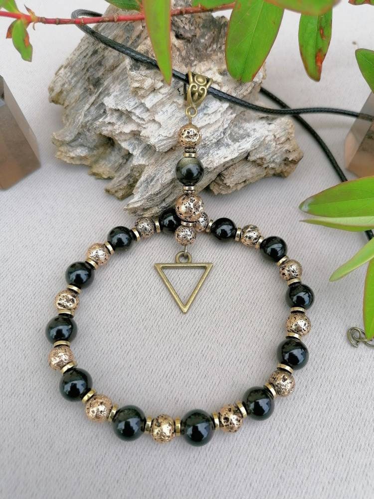 Mayan obsidian jewelry sale