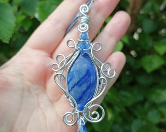 Blue aventurine talisman, elven jewel