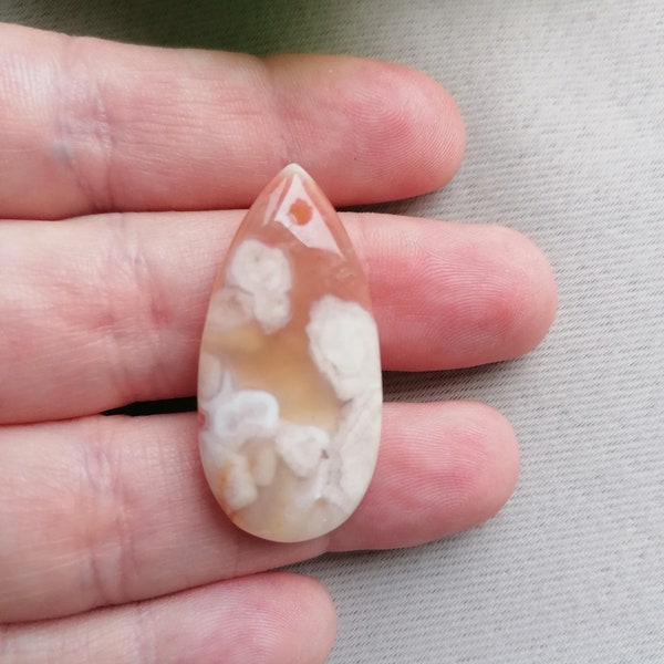 Pendentif Agate fleur Sakura