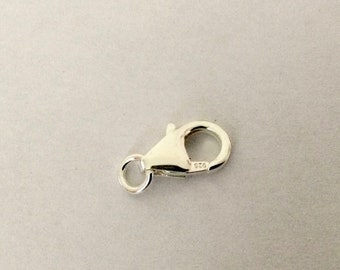 10mm lobster clasp in 925 Silver