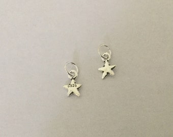 Breloques étoiles en Argent 925 X 2pcs