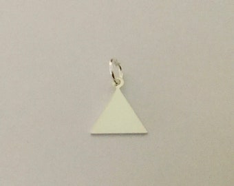 Breloque triangle 11X10mm en Argent 925