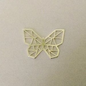 925 Silver origami butterfly connector