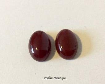 Donkerrode Agaat Cabochons 14X10mm