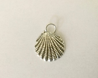 Breloque coquillage 13,5X12mm en Argent 925