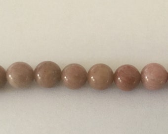 Perles rondes 8mm Rhodochrosite X10