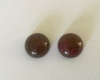 Cabochons ronds 12mm Jade X2