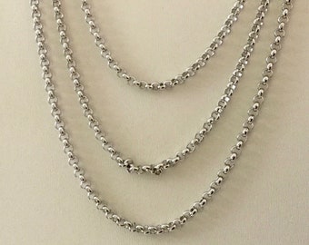 Cadena de acero inoxidable 3X1mm X1 metro