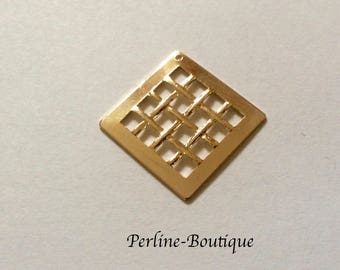 Breloque plaqué or 18k de 20mm