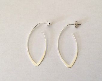 Boucles d'oreilles 38mm en Argent 925