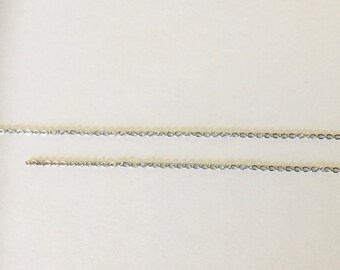 Cadena malla ovalada 2X1.5 mm en Acero Inoxidable X1 metro