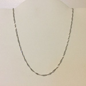 Cadena Singapur de 43 cm en plata 925.