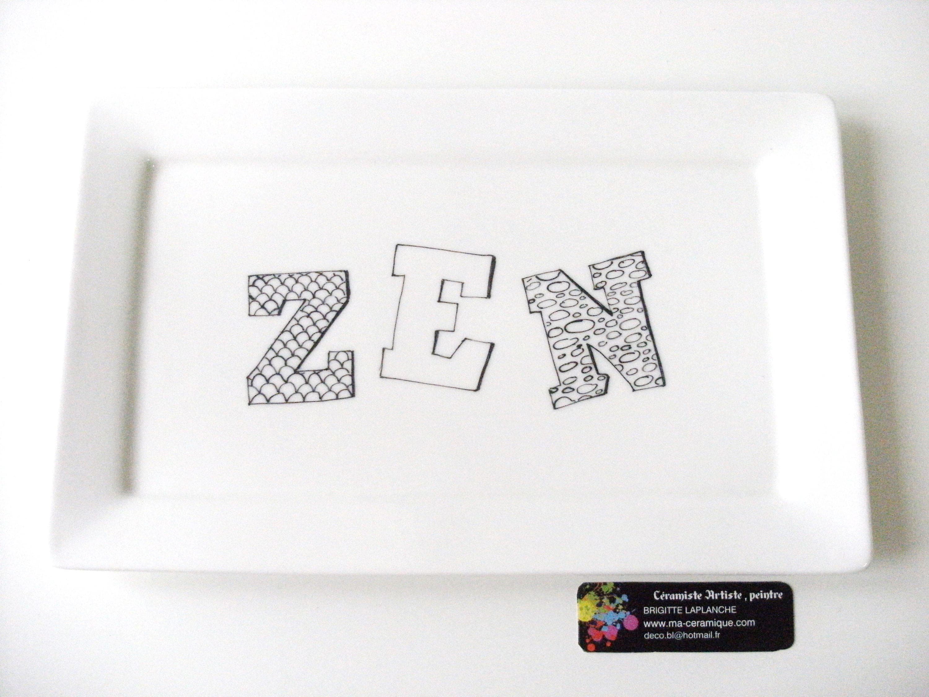 Plat de Service, Plateau, Cadeau Fêtes Des Mères, Mamies, ou Anniversaire. Porcelaine Fabrication Fr