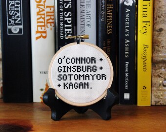 Women of SCOTUS cross stitch