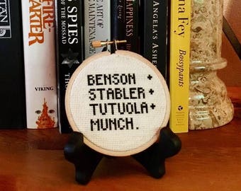 SVU Detectives cross stitch