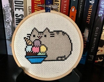 Ice Cream Pusheen cross stitch