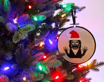 Babadook Christmas cross stitch