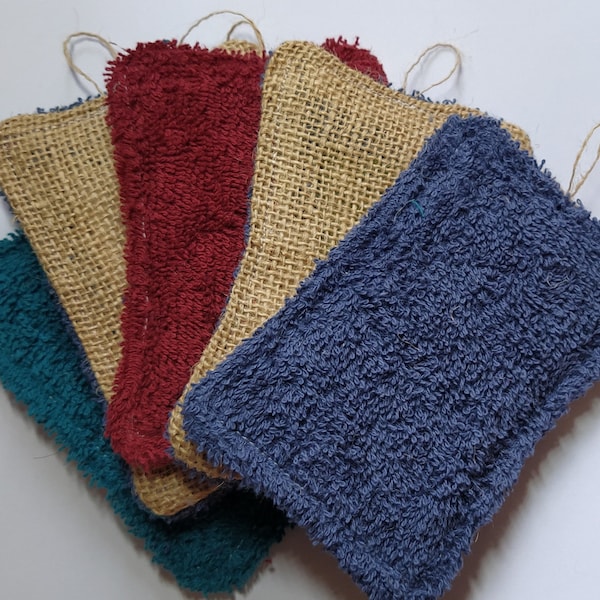 Washable scouring sponges (set of 3) - zero waste