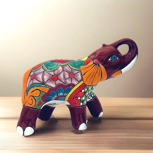 Talavera Elefant Tier Figur Mexikanische Keramik Volkskunst 15 &quot;Dschungel Keramik