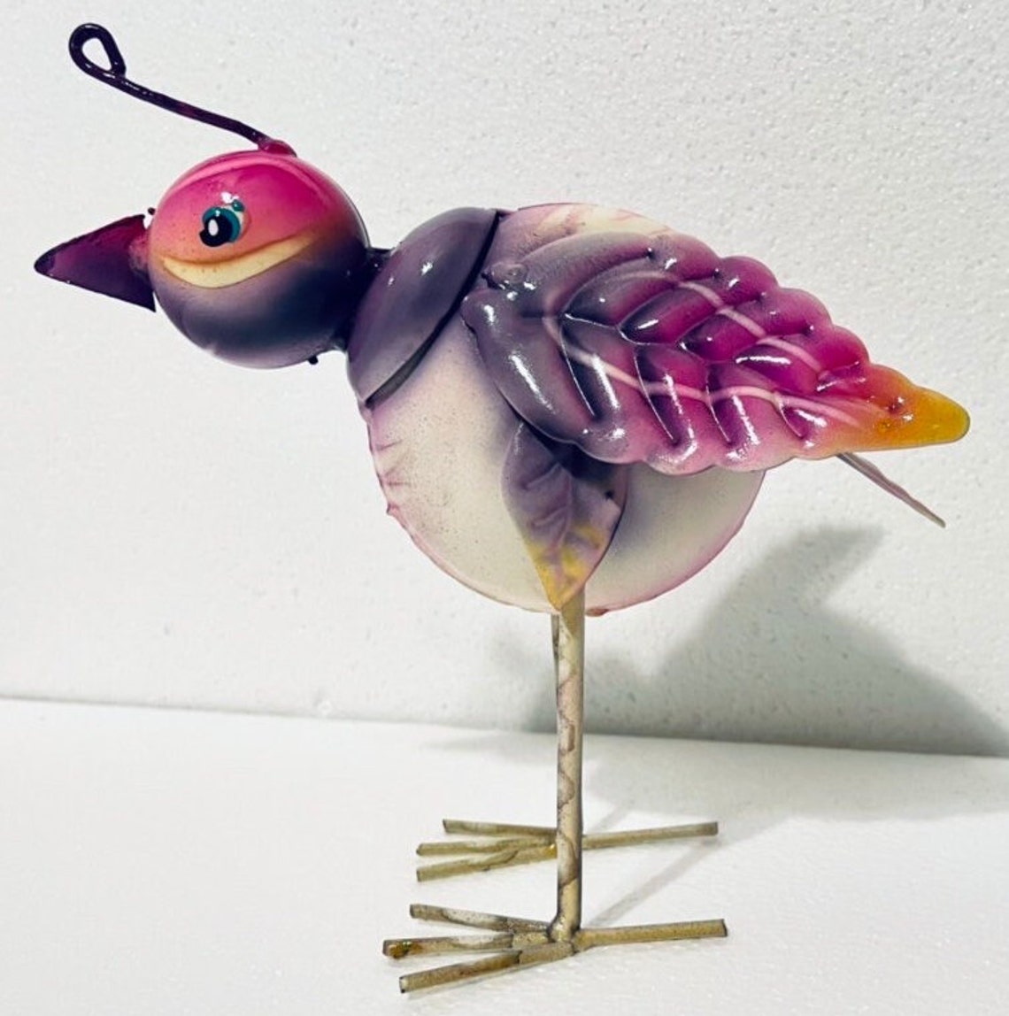 Metal Yard Art Quail Figure Bird Garden Patio Art Mexican Etsy