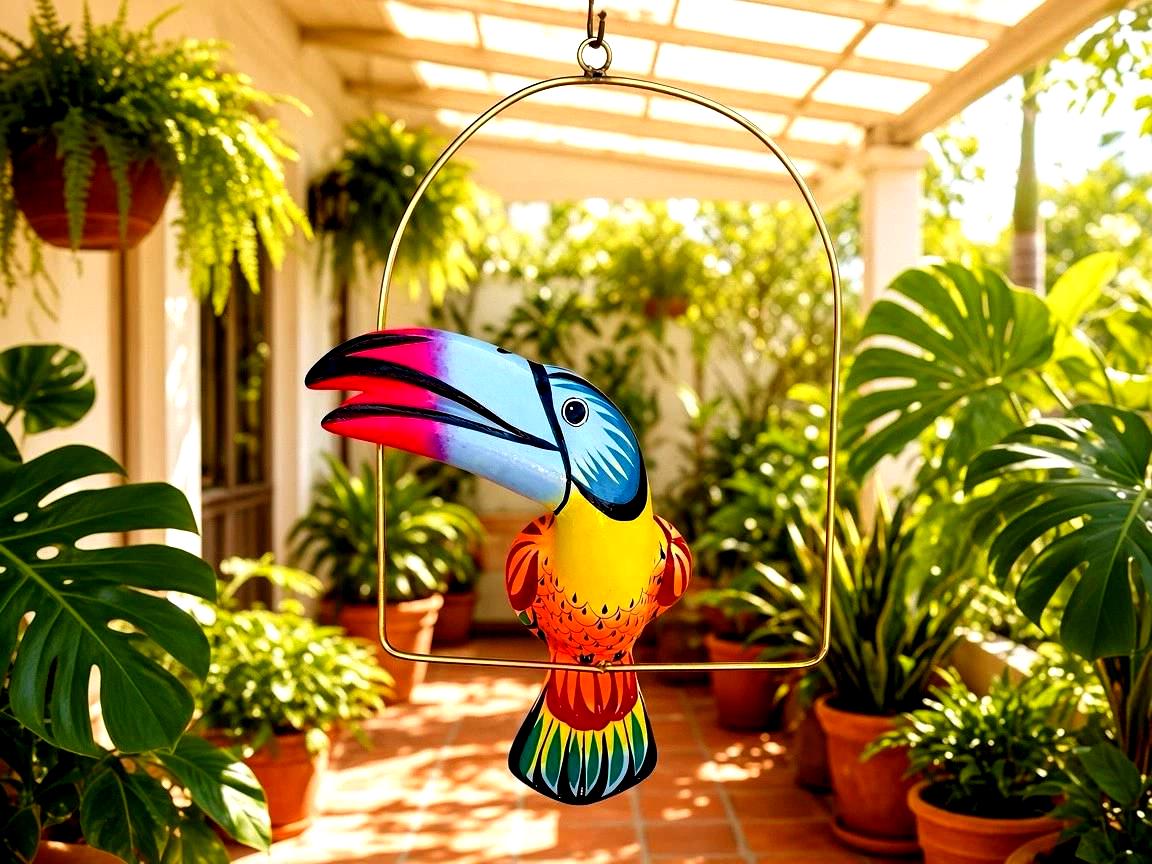 Mexican Parrot Macaw Tiki Bird Hanging Perch Jumbo 19