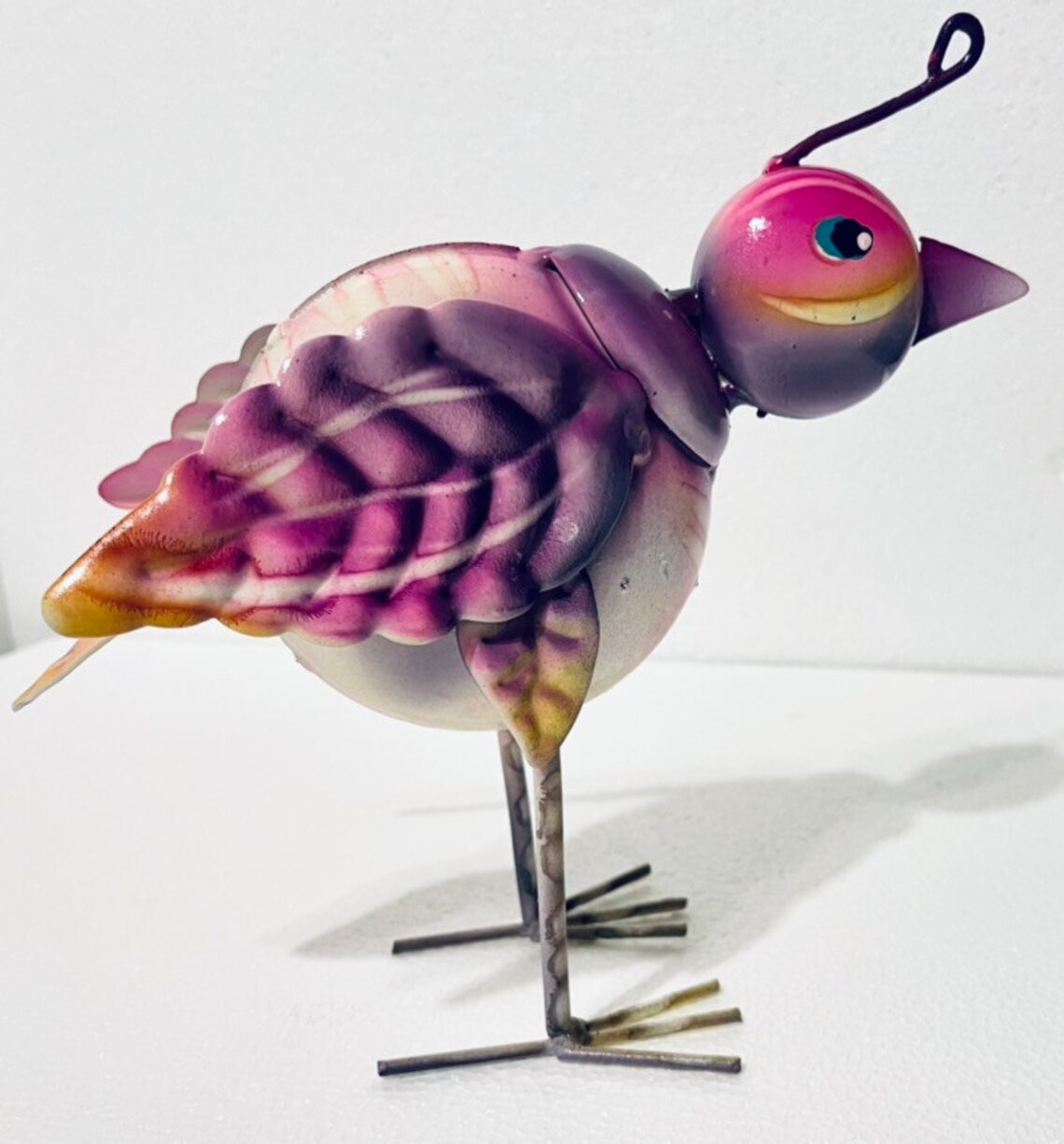 Metal Yard Art Quail Figure Bird Garden Patio Art Mexican Etsy